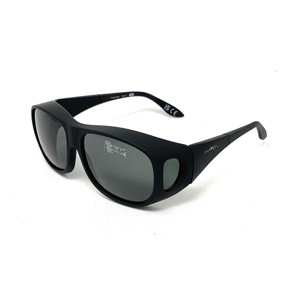 HAVEN Fits Over Sunwear‎ POLARIZED Sunglasses Summerwood Large Black